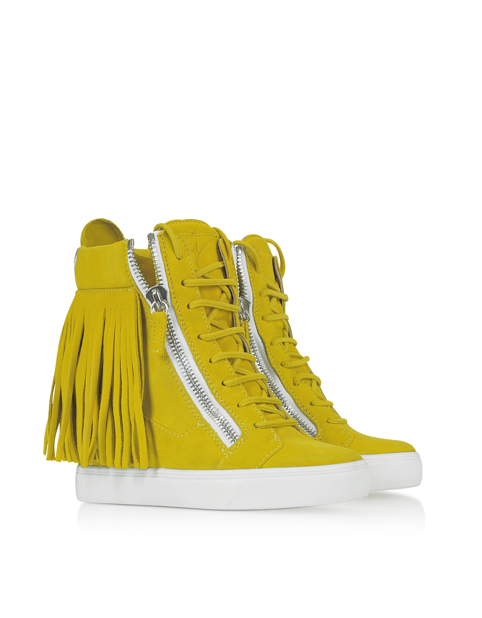 giuseppe zanotti yellow sneakers