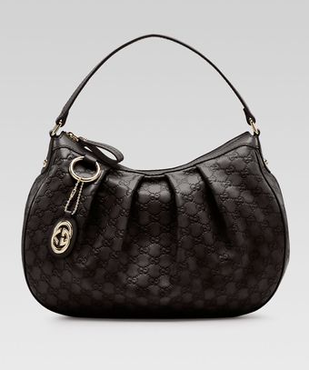 Gucci Sukey Ssima Leather Medium Hobo Bag - Lyst