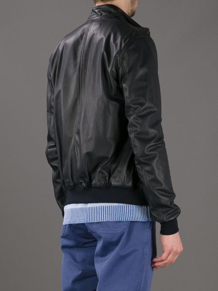Dsquaredb Leather Jacket in Purple for Men (plum) | Lyst