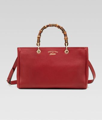 Gucci Bamboo Shopper Leather Tote Bag - Lyst