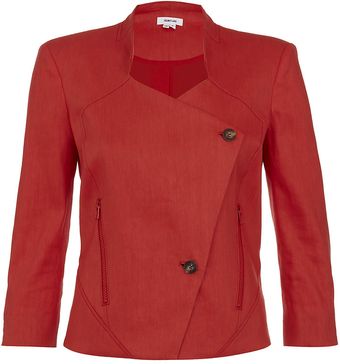 Helmut Lang Glossy Linen Jacket - Lyst