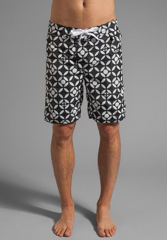 Howe Poolside Reversible Board Shorts in Black - Lyst