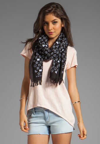 Marc By Marc Jacobs Stardust Logo Scarf in Black - Lyst