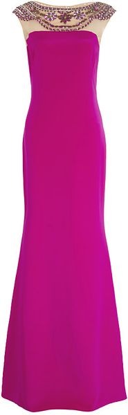 Notte By Marchesa Necklace Gown - Lyst
