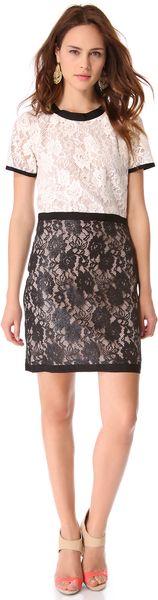 Sea Lace Combo Dress - Lyst