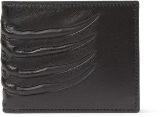 Alexander McQueen Embossedleather Money Clip Billfold Wallet - Lyst