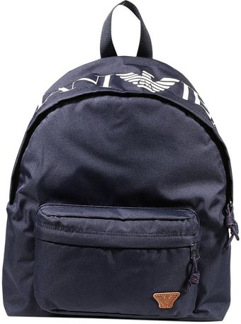 Armani Jeans Branded Canvas Backpack - Lyst