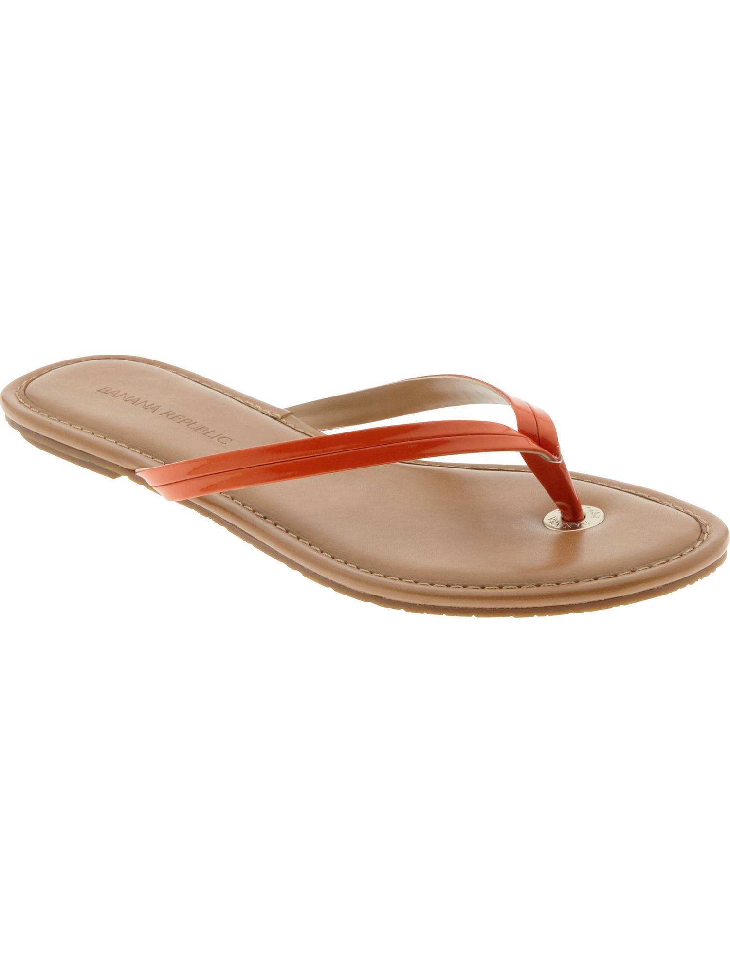 Banana Republic Mazzy Flip Flop in Brown (autumn sun) | Lyst