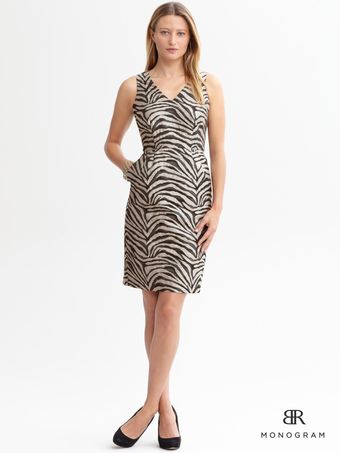 Banana Republic Monogram Zea Print Dress - Lyst