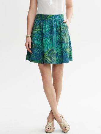 Banana Republic Fern Print Full Skirt - Lyst
