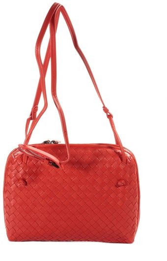 Bottega Veneta Squared Flat Woven Shoulder Bag - Lyst