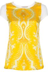 Coast + Weber + Ahaus Printed Silk Blouse