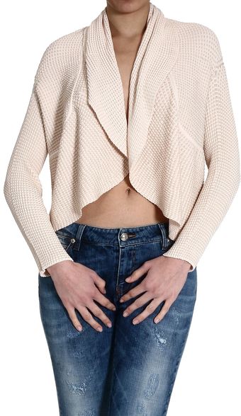Giorgio Armani Embossed Cardigan - Lyst