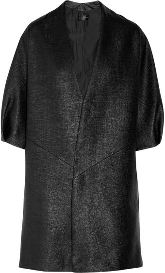 La Petite Salope Woven Faux Raffia Cocoon Coat - Lyst