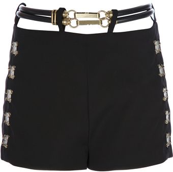 Paco Rabanne Belt Detailed Shorts - Lyst