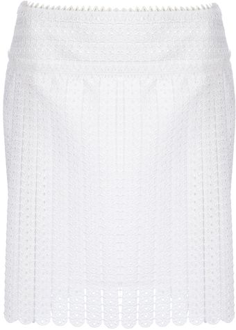 Paco Rabanne Crochet Skirt - Lyst