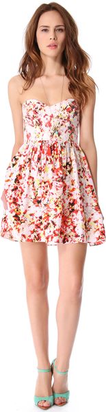 Parker Jenna Strapless Dress - Lyst
