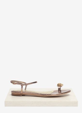 Alexander McQueen Skull Toering Sandals - Lyst