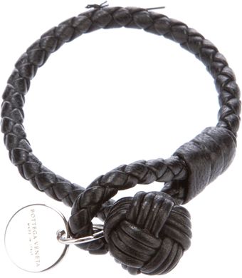 Bottega Veneta Woven Leather Bracelet - Lyst