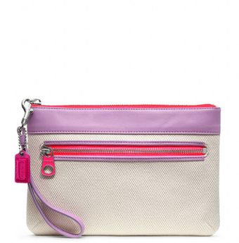 Coach Legacy Weekend Beach Canvas Wristlet - Lyst