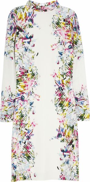 Erdem Felicia Printed Silk Dress - Lyst