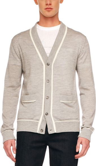 Michael Kors Wool Cardigan - Lyst
