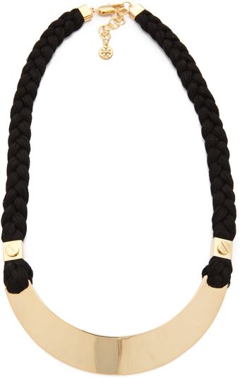 Tory Burch Screw Rivet Rope Necklace - Lyst