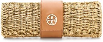 Tory Burch Chunky Straw Clutch - Lyst