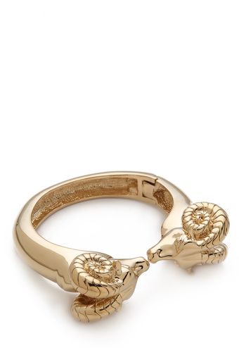 Tory Burch Ram Head Hinge Bracelet - Lyst