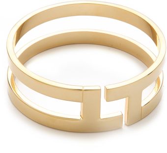 Tory Burch Tripp Metal Bangle - Lyst