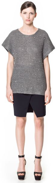 Zara Short Sleeve Top - Lyst