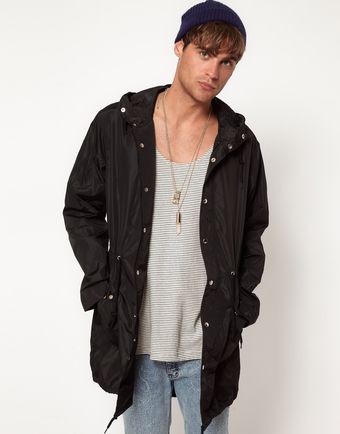 American Apparel Parka Jacket - Lyst