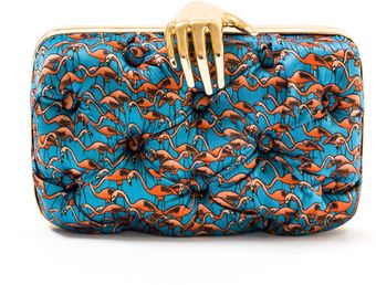 Benedetta Bruzziches Flamingo Carmen Clutch with Hand - Lyst