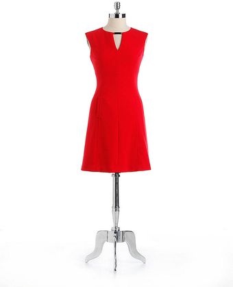 Eliza J Ponte Knit A Line Dress - Lyst