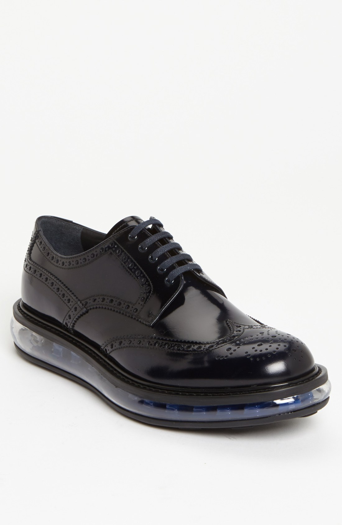 Prada Levitate Wingtip in Blue for Men | Lyst