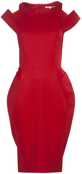 Zac Posen Cutout Shoulder Dress - Lyst