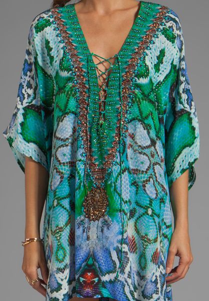 camilla kaftan blue