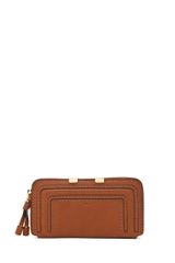 Chloé Marci Long Zip Wallet in Brown