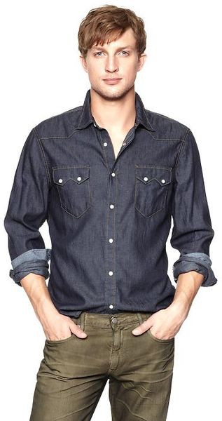 Gap Recycled Western Shirt - Lyst