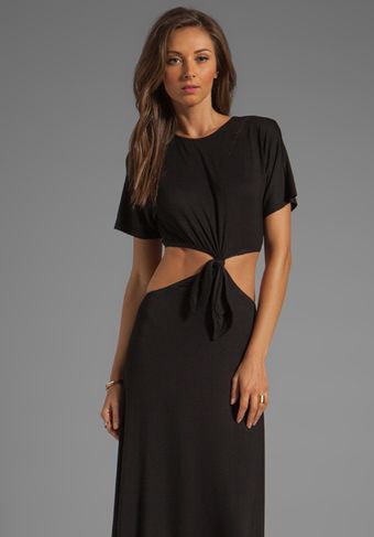Naven Casuals Knotted T Maxi Dress in Black - Lyst