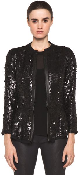 Rag & Bone Faren Jacket in Blackmetallics - Lyst