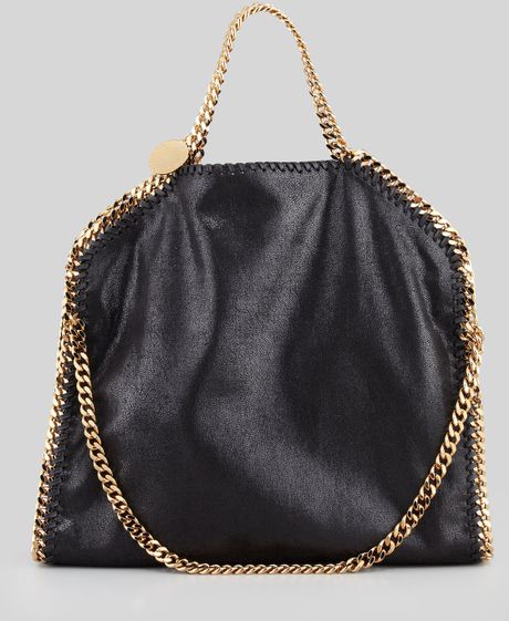 Stella Mccartney Falabella Foldover Shoulder Bag in Black