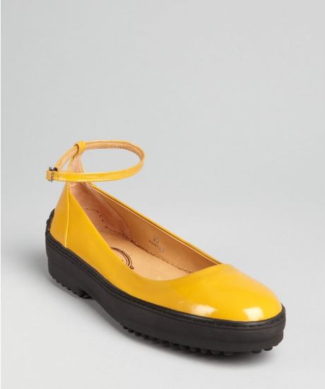 womens mustard yellow flats