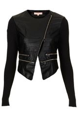 Topshop Pu Biker Jacket By Oh My Love