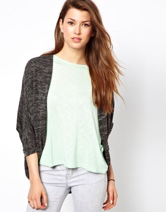 Wal-g Knitted Cape Cardigan - Lyst