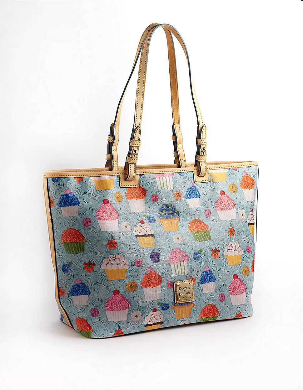 Dooney & Bourke Leisure Shopper Leather Tote Bag in Blue Dooney & Bourke Leisure Shopper Leather Tote Bag in Blue