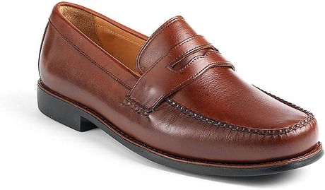 Johnston  Murphy Ainsworth Penny Loafers in Brown for Men (mahogany ...