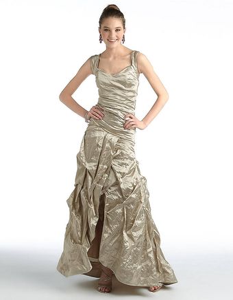 Nicole Miller Metallic Gown - Lyst