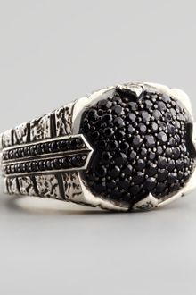 Stephen Webster Pave Black Sapphire Ring - Lyst