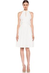 Boy by Band Of Outsiders White Mix Cut Out Shirt Dress in White